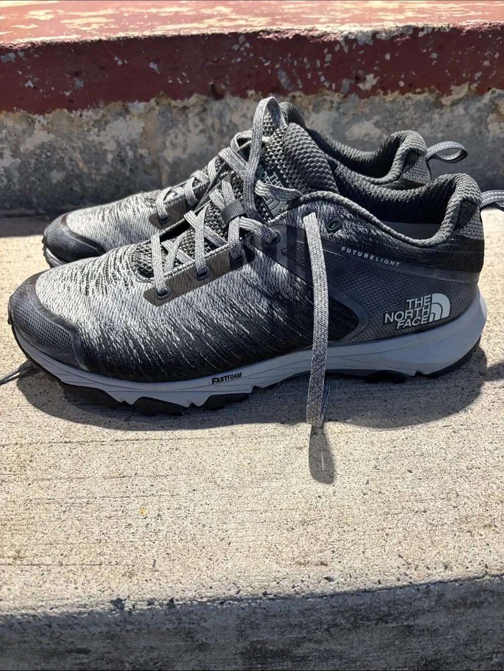 The North Face Men's Grey Athletic Trail Sneakers size 10.5